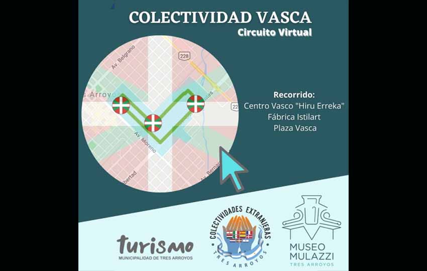 Today the Basque Circuit will be inaugurated at 3:30pm, presenting Basque community places in Tres Arroyos