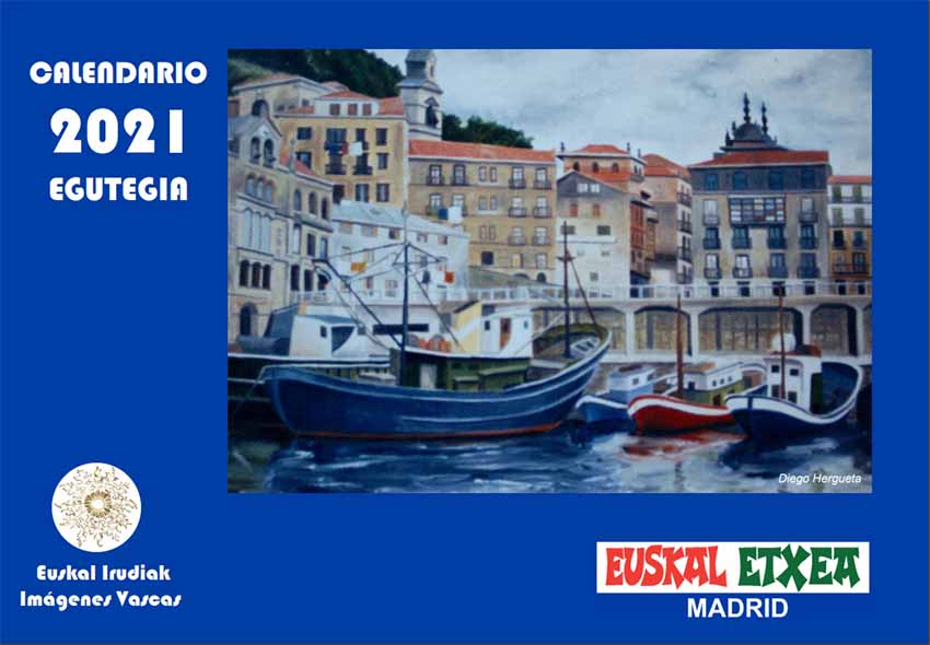 El calendario puede adquirise al módico precio de 2 euros en la Secretaria de Euskal Etxea o en restaurante Sagardi de su sede