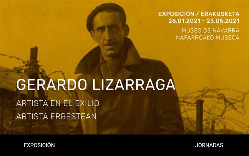 La exposición, en el Museo de Navarra; las jornadas online (sobre arte, exilio y Lizarraga) pueden seguirse online