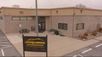 Battle Mountain Library and Chamber of Commerce deep in the Nevada desert 