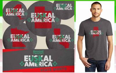 Personalized t-shirts “Euskal America,” are on sale until June 1st on the Basque Museum’s website