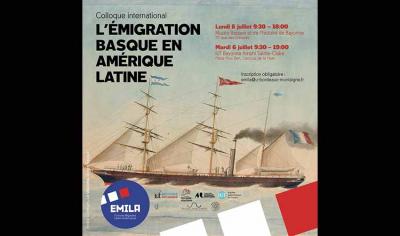 Basque emigration to Latin America will be studied July 5-6, 2021 in Baiona
