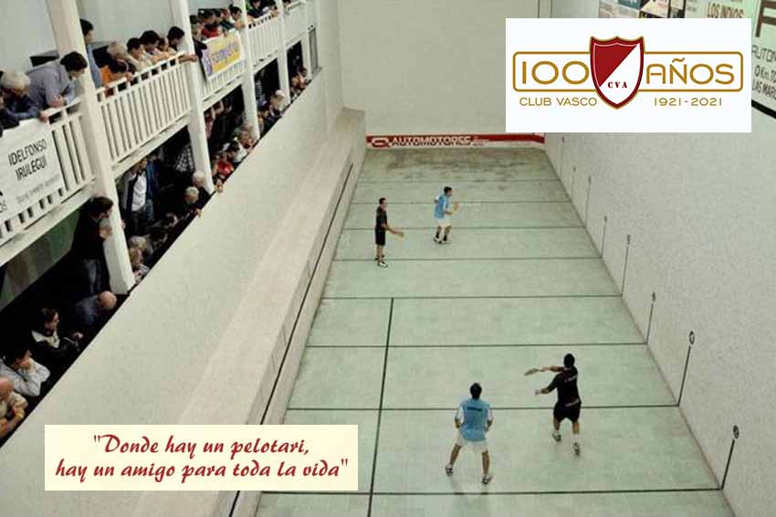 Lagun artean pilota eta kirolaren inguruan elkartzeko topalekua izan da Concordiako Centro Vasco Argentino (arg ElHeraldo.com.ar)