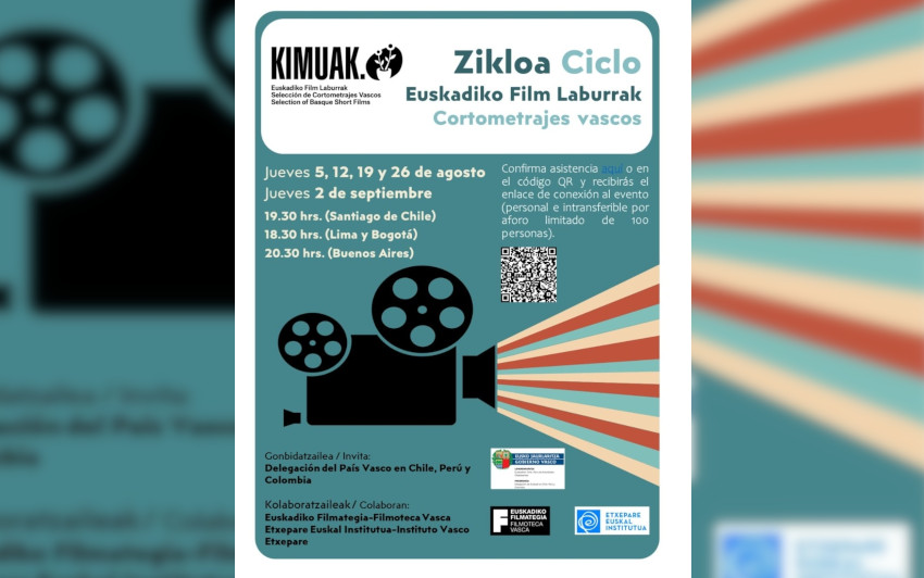 Virtual series of Basque short films over five consecutive Thursdays in August and September