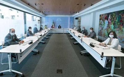 Participants at the meeting of the Basque Government’s Department of Foreign Action presided by Lehendakari Urkullu