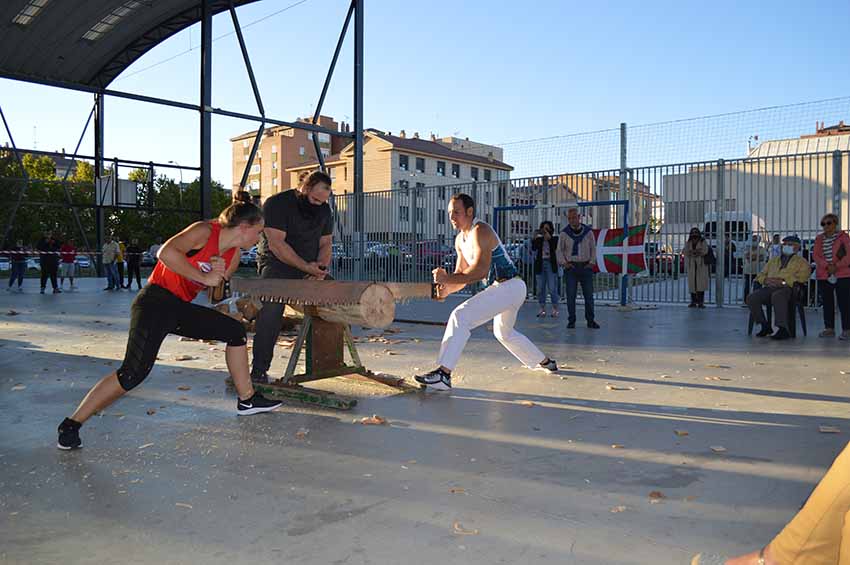 Demostración de Trontzalaris en Valladolid el pasado 18 de septiembre celebrando el Día de la Diáspora Vasca