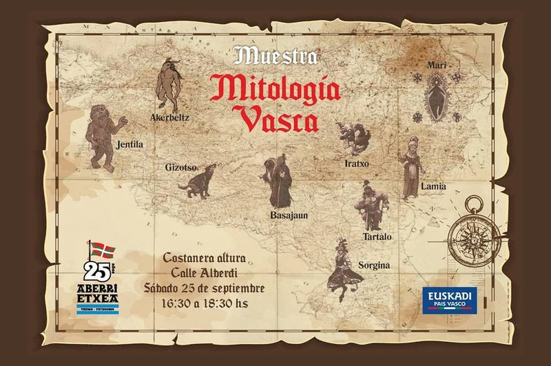 Los miembros de la euskal etxea interpretarán diez personajes de la mitología vasca tradicional.