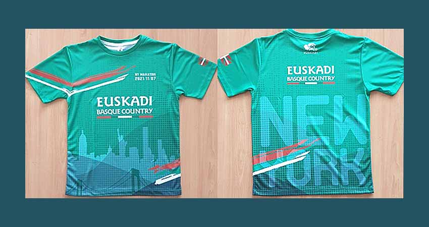 La Delegación del Gobierno Vasco regalará esta camiseta a los y las corredores/as participantes en la 50 Maratón de Nueva York