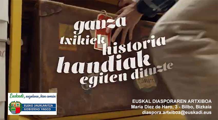 Campaña para fomentar la cesión de objetos relacionados con la Diáspora al Museo de la Diáspora Vasca
