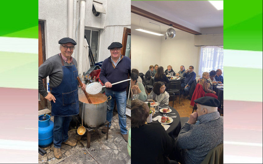 Cordero al txilindron fue el menú en el almuerzo del 111 aniversario del Centro Euskaro de Montevideo