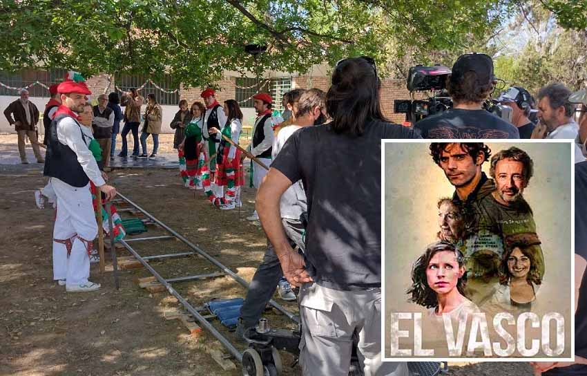 'El vasco' filma grabatzen Mendozako Denak Bat Euskal Etxeko kideekin