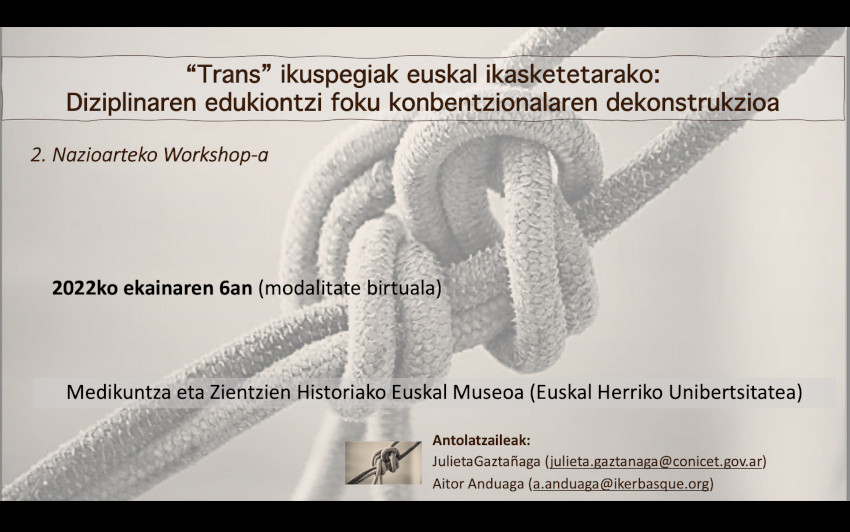 Bederatzi ikertzaile mintzatuko dira astelehenean 'Trans' ikuspegiak Euskal Ikasketetan II. Nazioarteko Workshop-ean