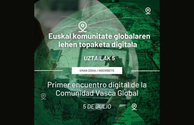 Garaiz zaude uztailaren 5ean HanHemenek Zoomez eratu duen 'Euskal komunitate globalaren lehen topaketa digitalean' parte hartzeko