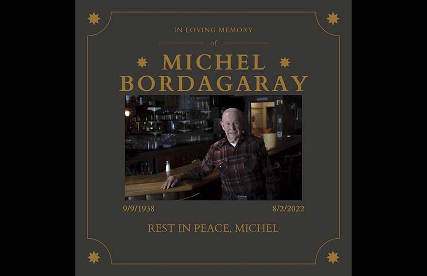 Imagen dedicada a Michel Bordagaray por sus amigos, casi familia, del Centro Basco de Chino