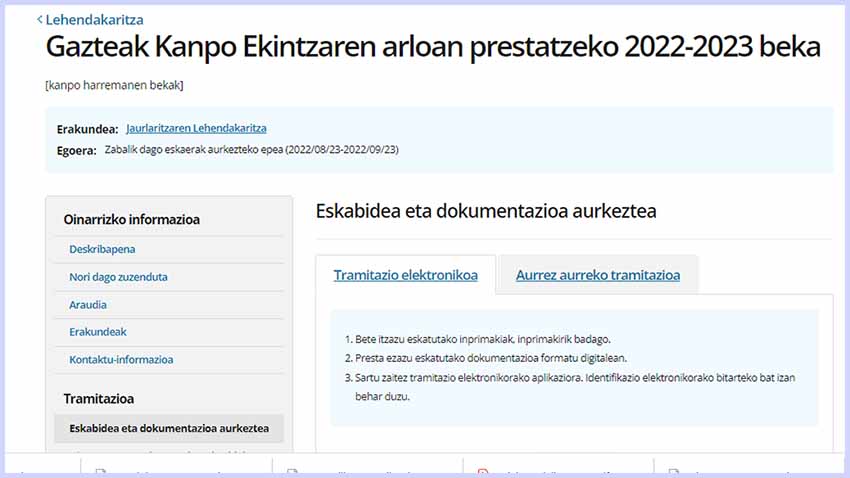 Estás a tiempo para presentarte a las becas 2022-23 de formación de jóvenes en el área de Acción Exterior del Gobierno Vasco