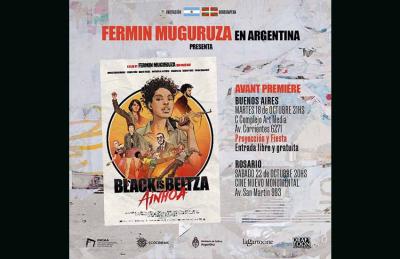 'Black is Beltza II - Ainhoa' filmaren proiekzio argentinarren gonbidapenaren irudia