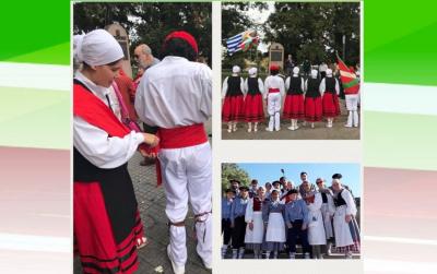 Momentos inolvidables de las actuaciones del grupo de danza Eusko Indarra de Montevideo