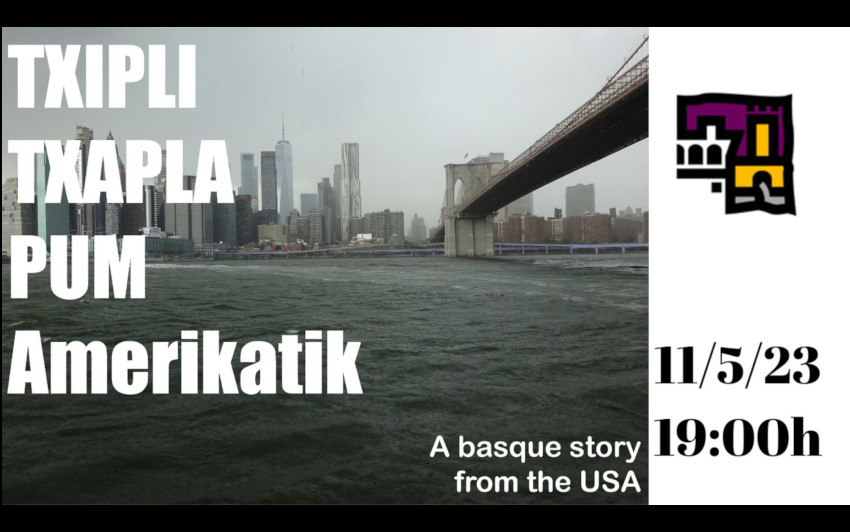 La invitación para asistir al estreno del documental del proyecto Txipli Txapla Pum Amerikatik en el Museo de Arte e Historia