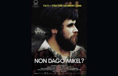 Astelehenean, azaroaren 13an, Gaumont zinema aretoan “Non dago Mikel?” dokumentala proiektatuko da. Mikel Zabalza gazte nafarraren desagerpenaren kronika Amaia Merinok eta Miguel Ángel Llamasek zuzendu dute.