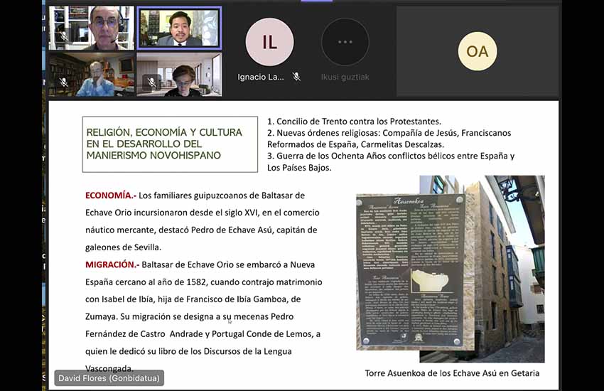 David Alberto Flores Rosas llevó a cabo el lunes online la defensa de su tesis sobre los Echave pintores en México