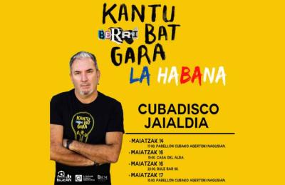 Jon Maia cantará del 14 al 17 de mayo en La Habana presentando su espectáculo "Kantu berri bat gara" (somos un canto nuevo)