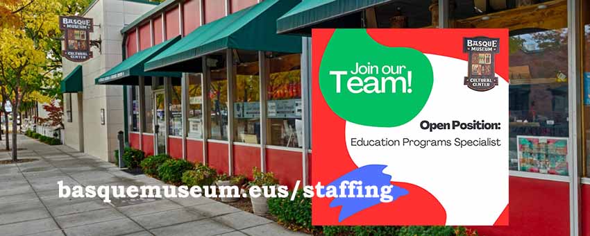 El Museo y Centro Cultural Vasco de Boise va ampliando su labor y busca ahora un/a 'especialista en programas educativos'