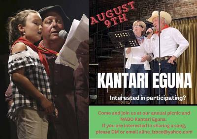 La organización de Euskal Kantari Eguna solicita a los cantores/as se inscriban con antelación, para facilitar su planificación