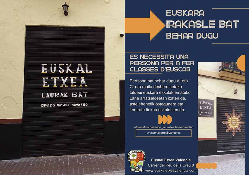 Valentziako Euskal Etxea konpromiso euskaltzalea duen elkartea da. Bat egin nahi euren ahaleginarekin?