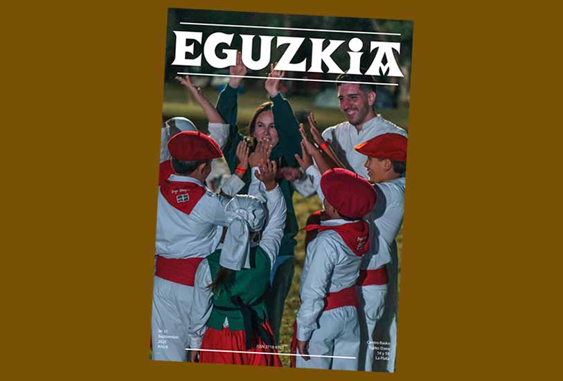 Tapa de la revista Eguzkia de Euzko Etxea de La Plata, correspondiente a septiembre de 2025