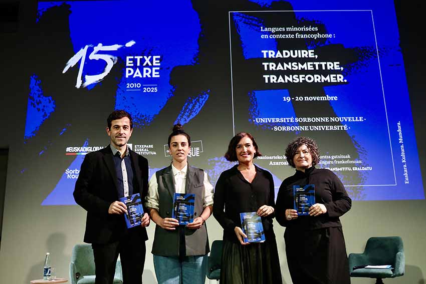 Etxepare Euskal Institutuaren 15. urteurrena ospatzeko programa paristarraren aurkezpena joan den astelehenean Donostian