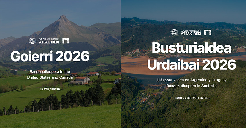 2026ko Ateak Ireki ekainaren 27tik uztailaren 19ra Diasporako gazteentzat Gipuzkoako Goierrin eta Bizkaiko Busturialde-Urdaibain