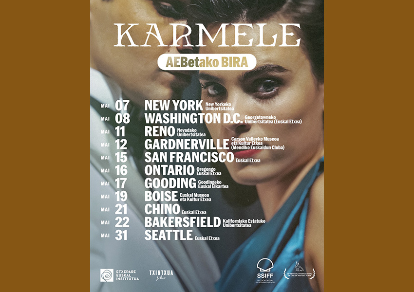Karmeleren bira estatubatuarraren afixa, New Yorketik Seattleraino, Asier Altuna zuzendaria eta Maria Fernandez Pascal ekoizlea partaide