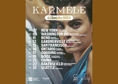 Karmeleren bira estatubatuarraren afixa, New Yorketik Seattleraino, Asier Altuna zuzendaria eta Maria Fernandez Pascal ekoizlea partaide