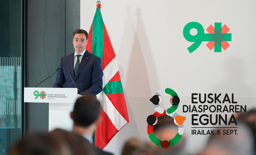 2026ko Euskal Diasporaren Egunak Eusko Jaurlaritzaren 90 urteak oroituko ditu eta Agirre Lehendakariaren bidaia Gernikatik New Yorkera