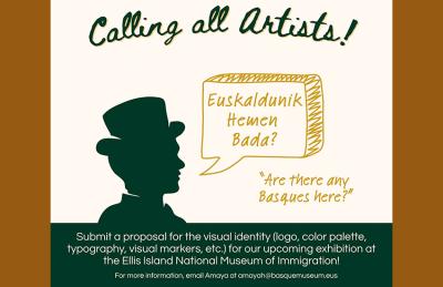 Azken egunak diseinatzaileek proposamena aurkez dezaten Ellis Island-eko 2027ko "Euskaldunik Hemen Bada?" erakusketarako
