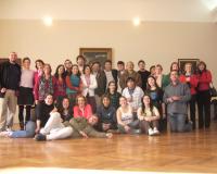 Integrantes de FEVA y participantes del Taller sobre identidad Vasca Laurak Bat - FEVA